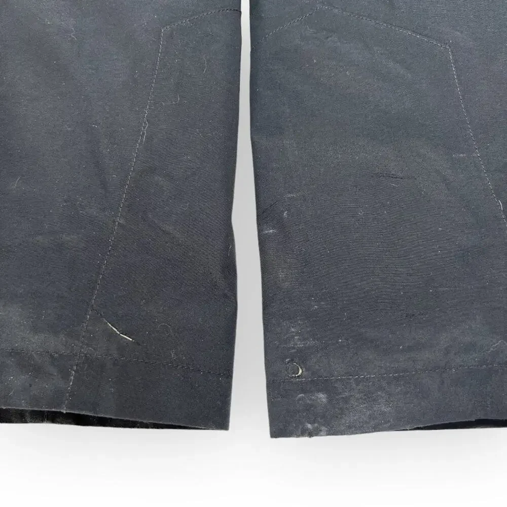 EMS Eastern Mountain Sports Gore-Tex Snow Pants SIZE S Black Full Side Zip FLAW